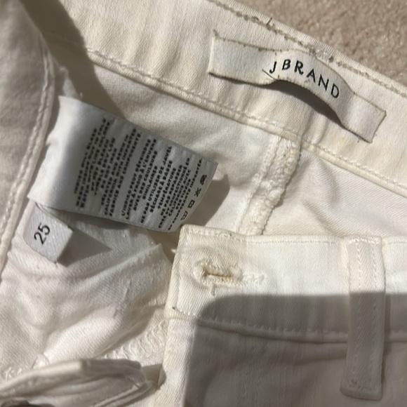 Jbrand size 25 white skinny distressed jeans - Picture 6 of 6